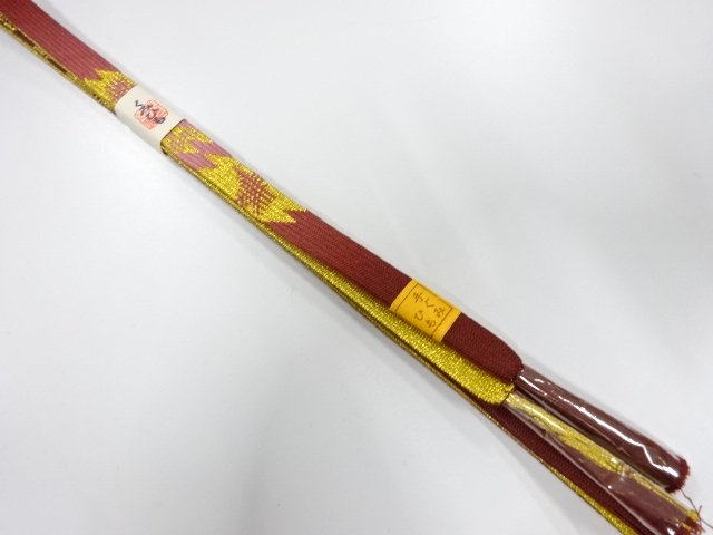 JAPANESE KIMONO / UNUSED KOREI HAND-TIED OBIJIME
